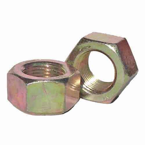 HN516ZY 5/16"-18 Finished Hex Nut, Low Carbon, Coarse, Zinc Yellow